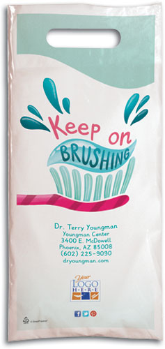 Keep On Brushing Plastic Supply Bags