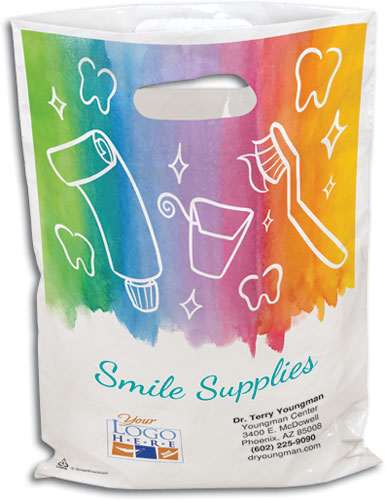 Color Wash Plastic Supply Bags