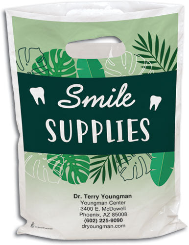 Palm Tree Chic Plastic Supply Bag