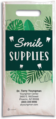 Palm Tree Chic Plastic Supply Bag