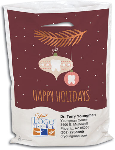 Tooth Ornaments Plastic Supply Bag