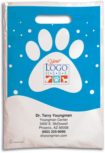 Paw Dots Plastic Supply Bag