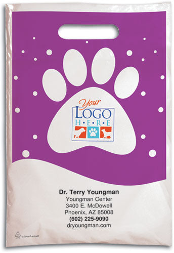 Paw Dots Plastic Supply Bag