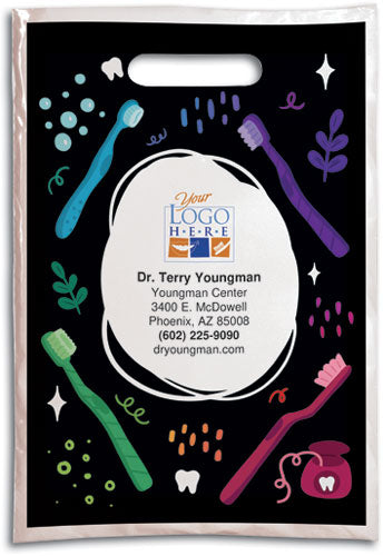 Colour Brushes Plastic Supply Bag