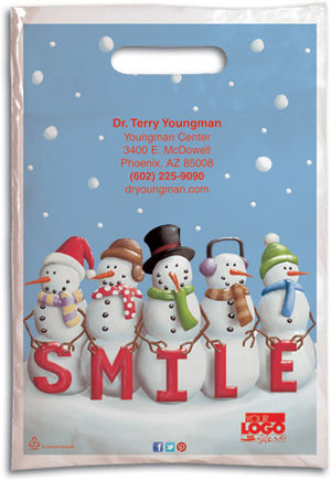 Smile Snowman Supply Bags