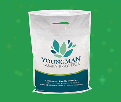 Custom 2-Sided Full-colour Plastic Supply Bags