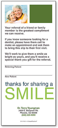 Smile Blocks Referral Slip