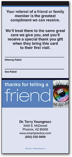 Rainbow Iris Referral Slip