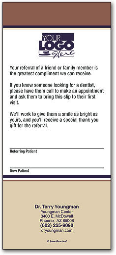 Grinning Couple Referral Slip