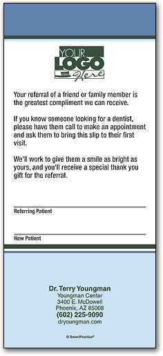 Grinning Couple Referral Slip