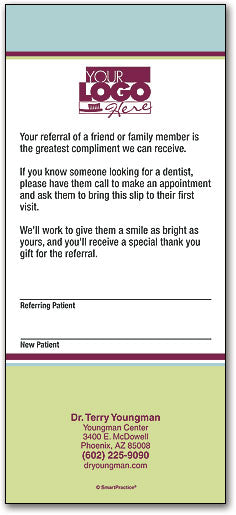 Grinning Couple Referral Slip