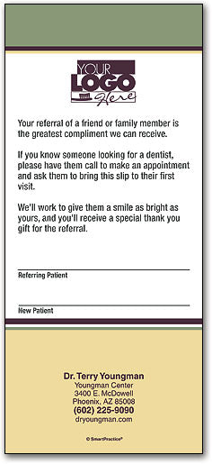 Grinning Couple Referral Slip