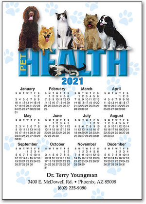 Pet Health Postcard Calendar