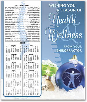 Chiro Ornaments Tear-off Calendar Card with Envelope