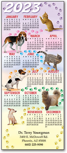 Pawprint Path Pets Promotional Calendar