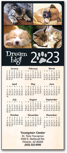 Dream Big Pets Customisable Promotional Calendar