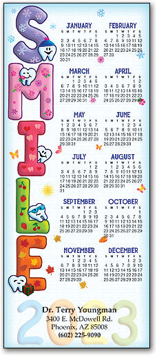 Silly Tooth Words Promotional Calendar
