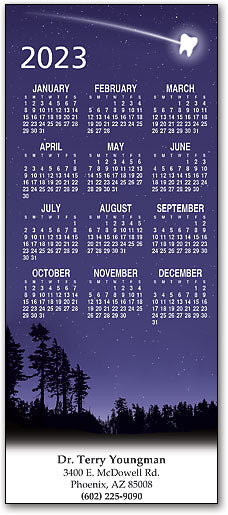 Starry Night Tooth Promotional Calendar