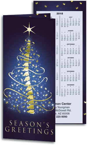 Seasonal Spine Tear-off Calendar Card with Envelope