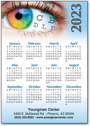 Rainbow Iris Calendar Postcard