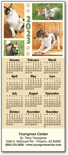 Playful Pets Promotional Calendar
