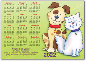 Happy Pets Calendar Postcard