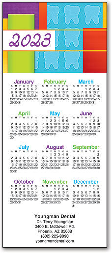 Abstract Blocks Promotional Calendar