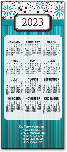 Poppy Pattern Promotional Calendar