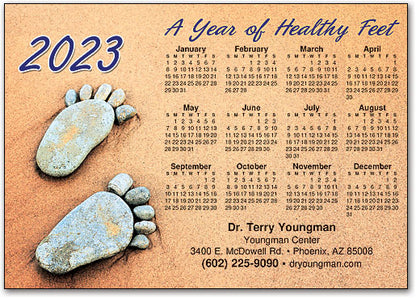 Stoney Feet Customisable Postcard Calendar