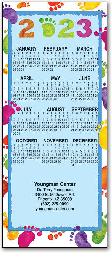 Colorful Foot Border Promotional Calendar