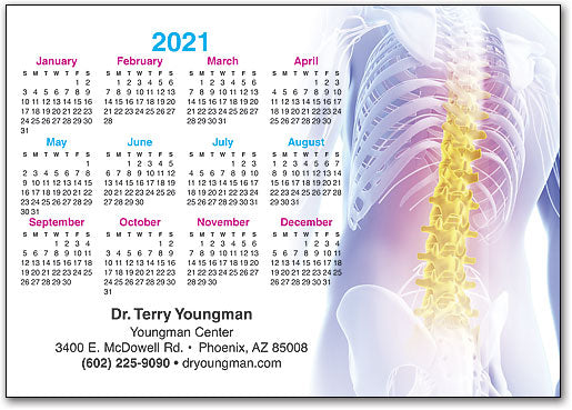 Spine of Gold Postcard Calendar