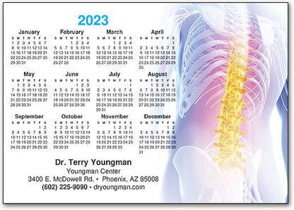 Spine of Gold Postcard Calendar