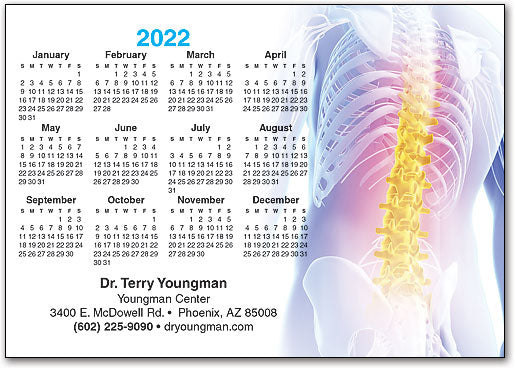 Spine of Gold Postcard Calendar