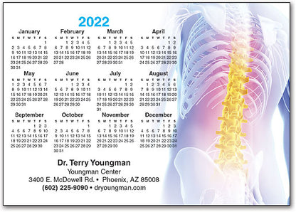 Spine of Gold Postcard Calendar