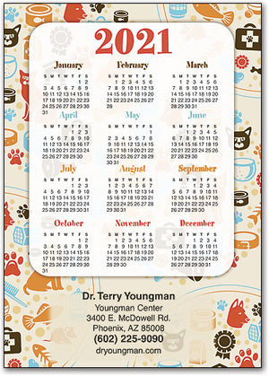 Everything Pets Calendar Postcard