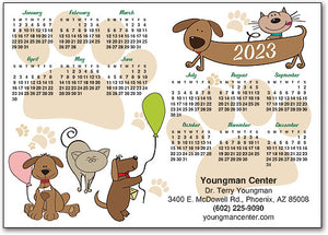Party Time Is Here Calendar Postcard