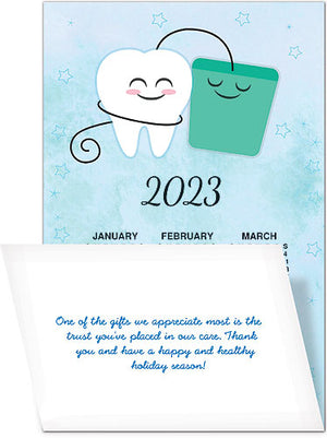 Best Buddies Tri-Fold Calendar Greeting Card with Envelope