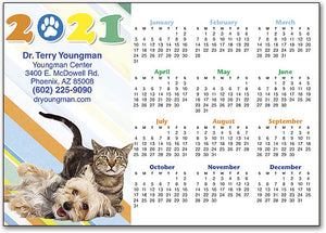 Preppy Stripes Calendar Magnet