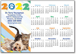 Preppy Stripes Calendar Magnet