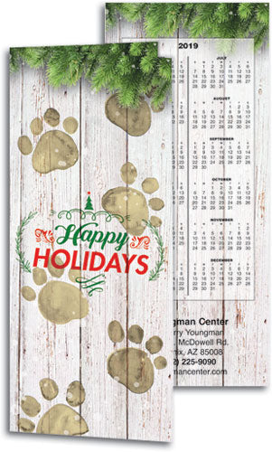 Rustic Paws Tear Off Calendar