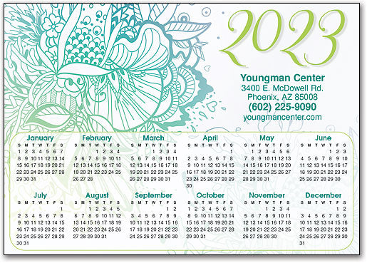 Botanical Bliss Calendar Magnet