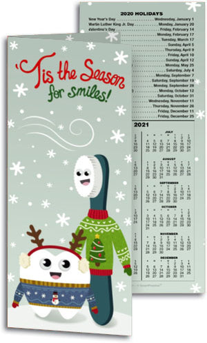 Ugly Sweater Smiles Tear Off Calendar Card with Envelope