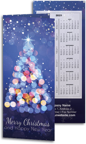 Luminous Year Tear Off Calendar Card with Envelope