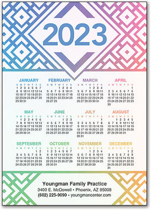 Maze of Prosperity Postcard Calendar