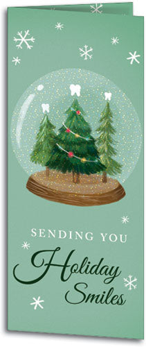 Glittery Snowglobe Tear Off Calendar Card with Envelope