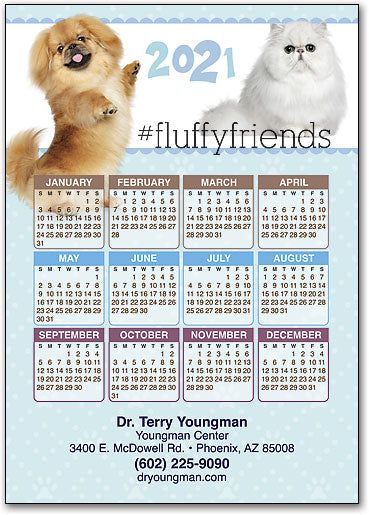 So Fluffy Postcard Calendar