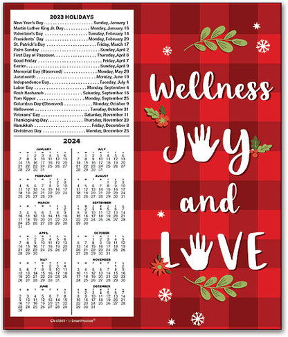 Tartan Touch Tear Off Calendar Card with Envelope