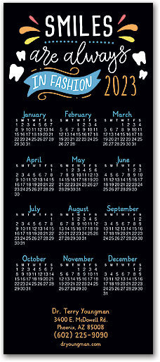 Stylish Smiles Promotional Calendar