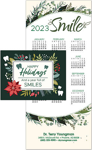 Graceful Garden Tri-Fold Calendar Card with Envelope
