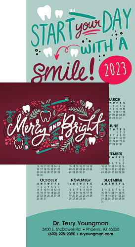 Start with A Smile Tri-Fold Calendar Card with Envelope
